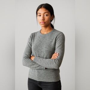 H&M Heather Green Crew Neck Women's Sweater